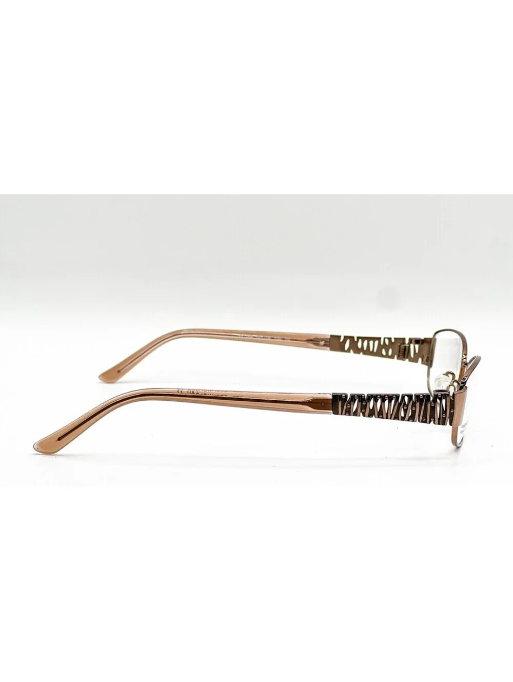 Easyclip Ec166 10 Satin Brown Authentic Eyeglasses W/ Clip 52-16-135